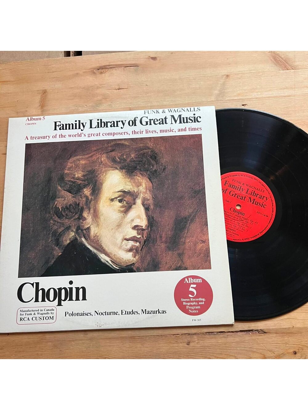 Various - Family Library of Great Music Chopin 33rpm VG+ VR15